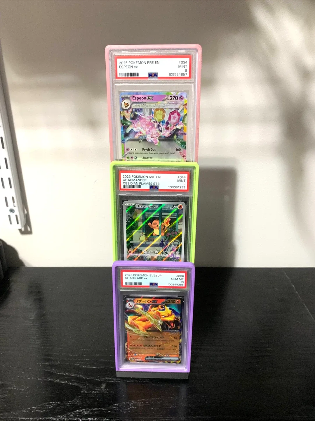 Pokemon PSA Graded Card Display Stand - Black image indicator(4)