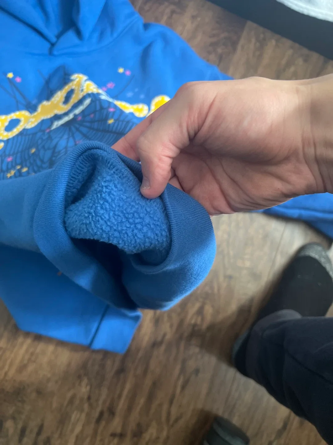 Sp5der Hoodie Blue image indicator(2)