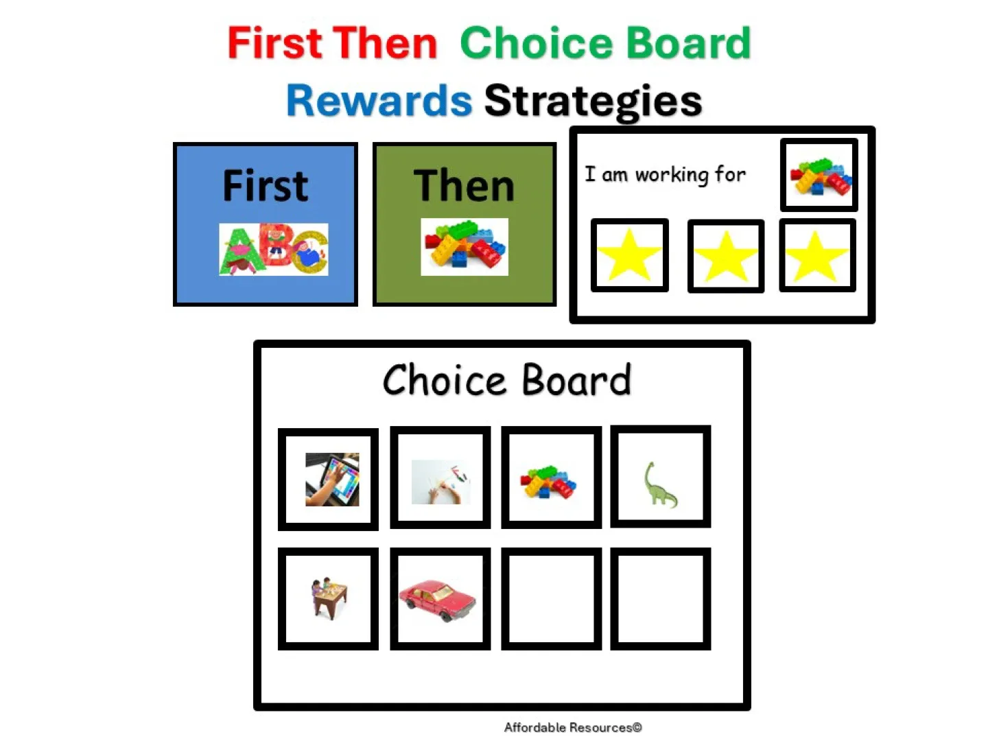 First Then Choice Board with Reward System thumbnail