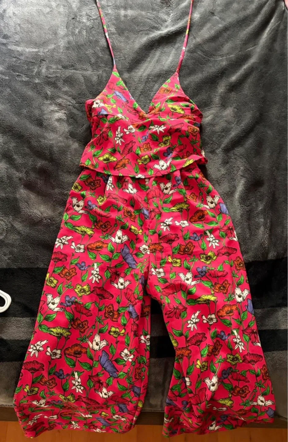 Zara Floral Print Jumpsuit - Size Small