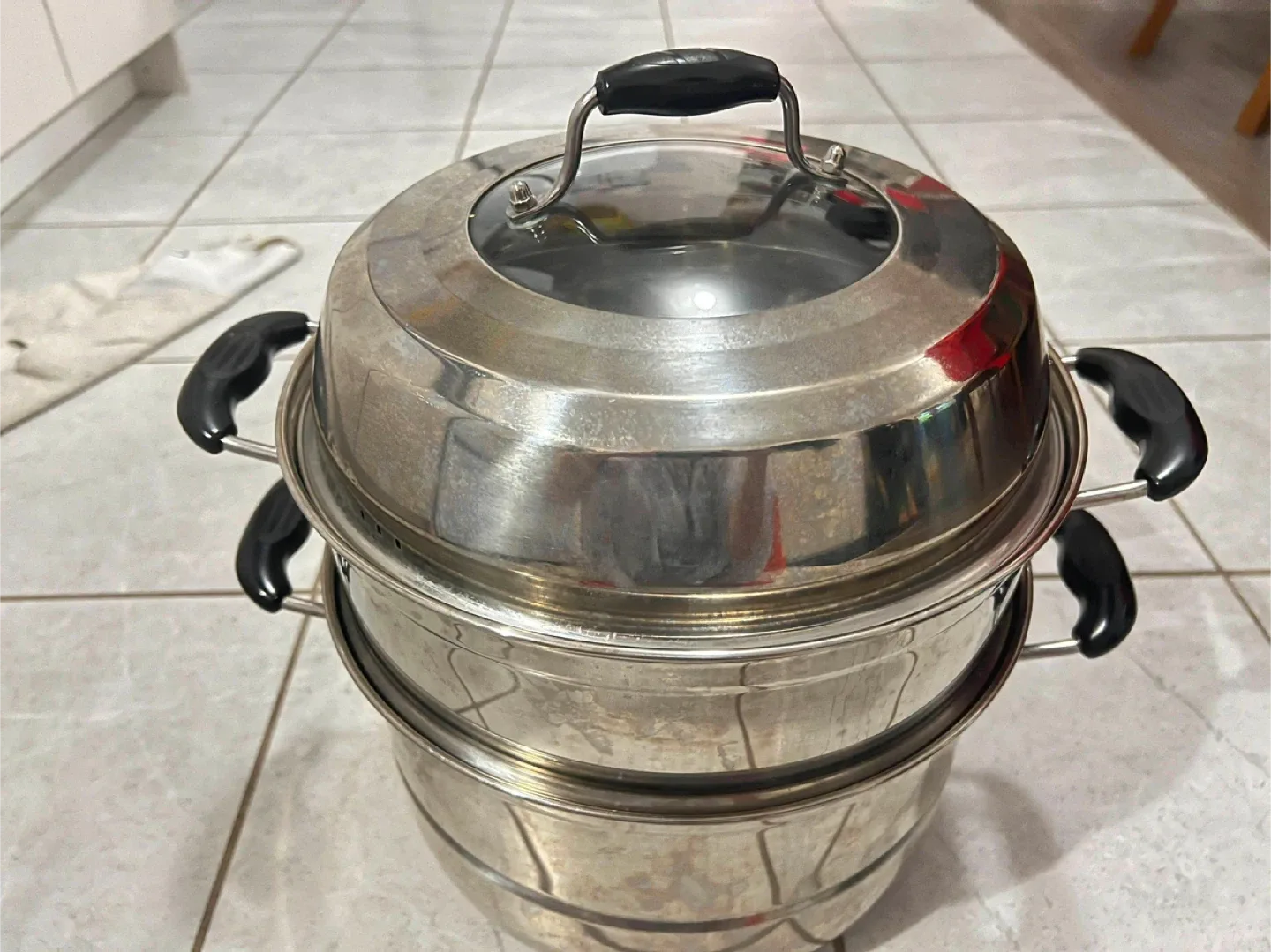 3 Tier S/S Steamer 30cm image indicator(2)