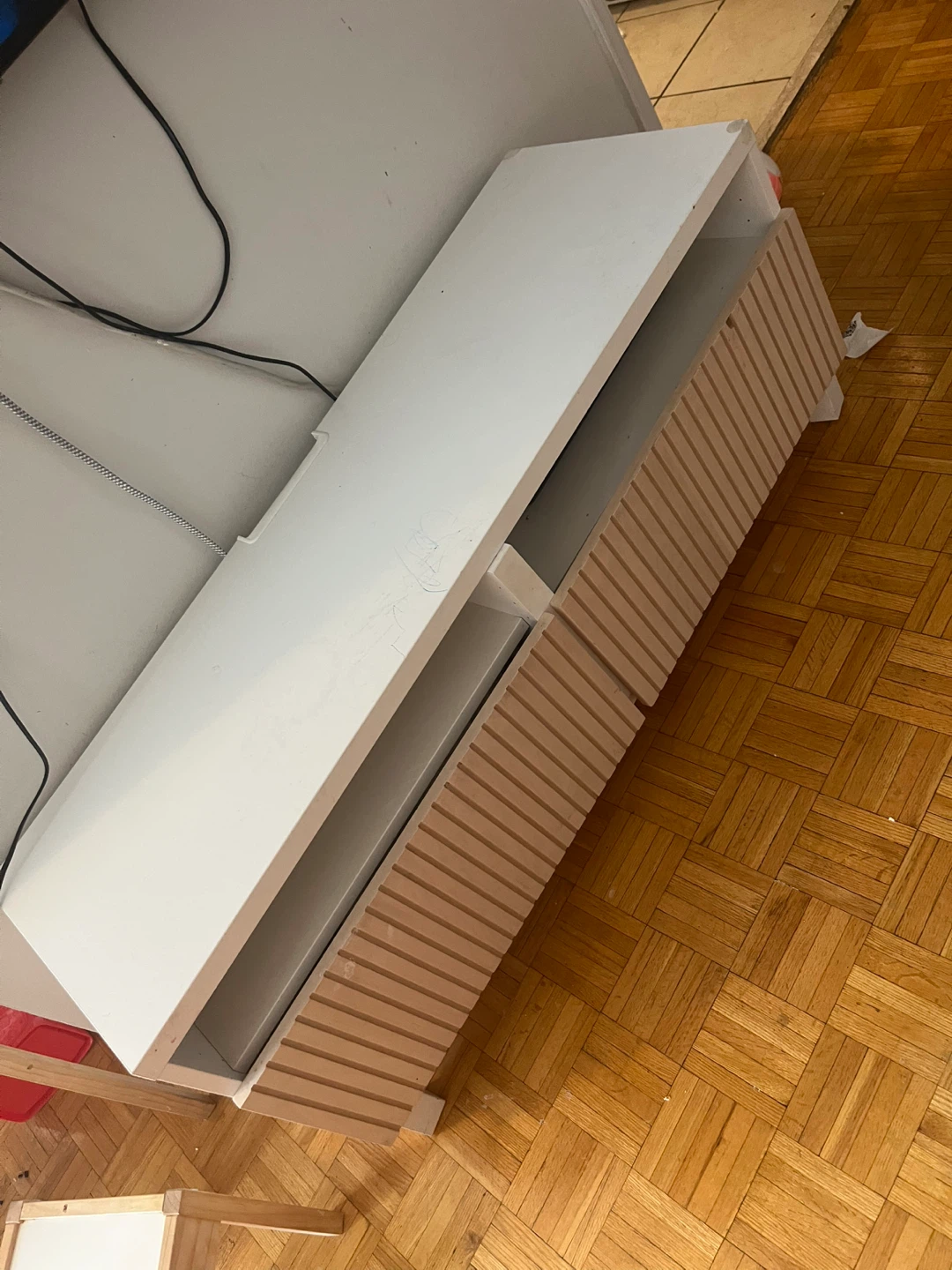 White TV Stand / Media Console - photo 2