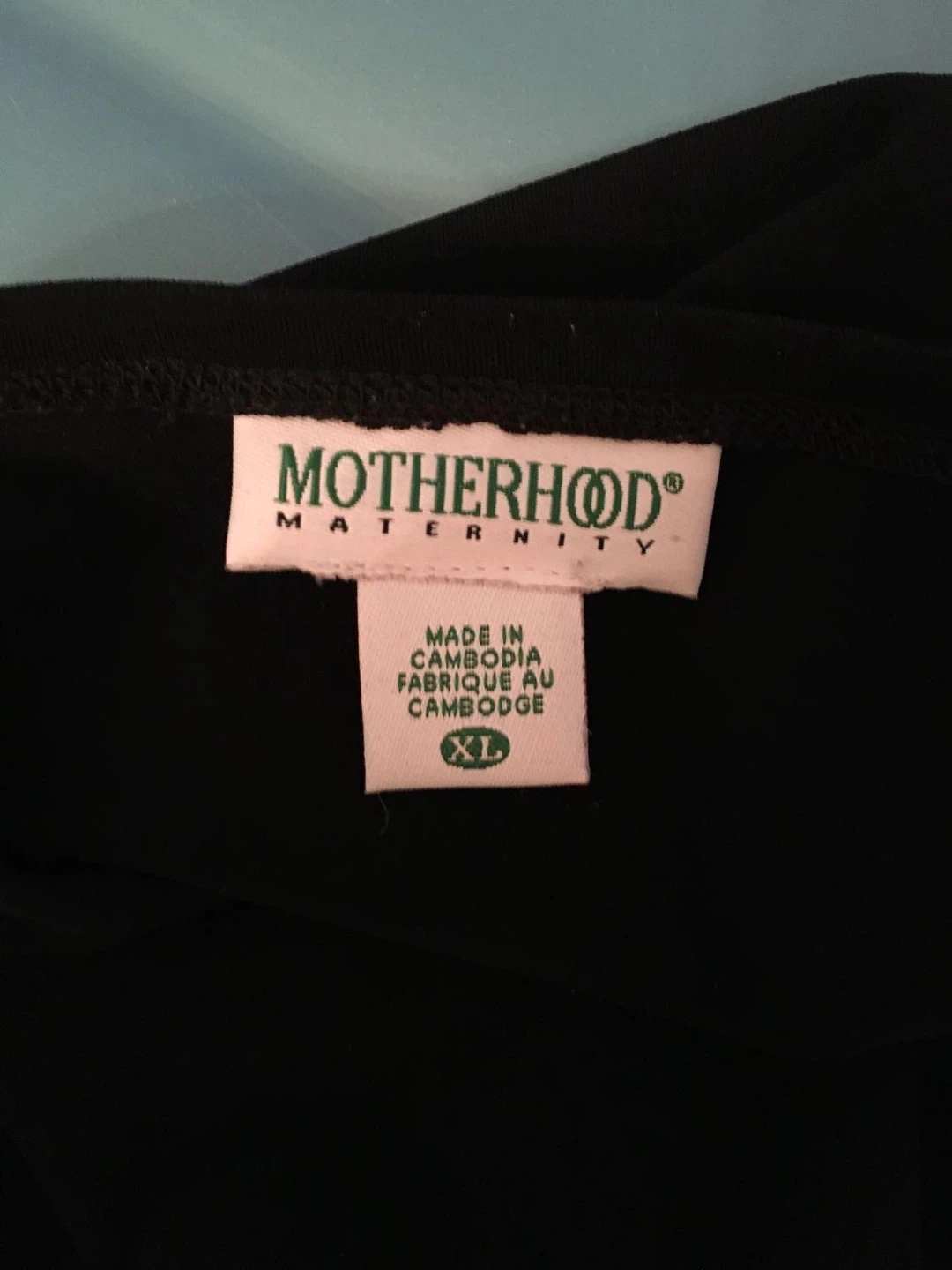Maternity Black Wrap Top - XL - photo 2