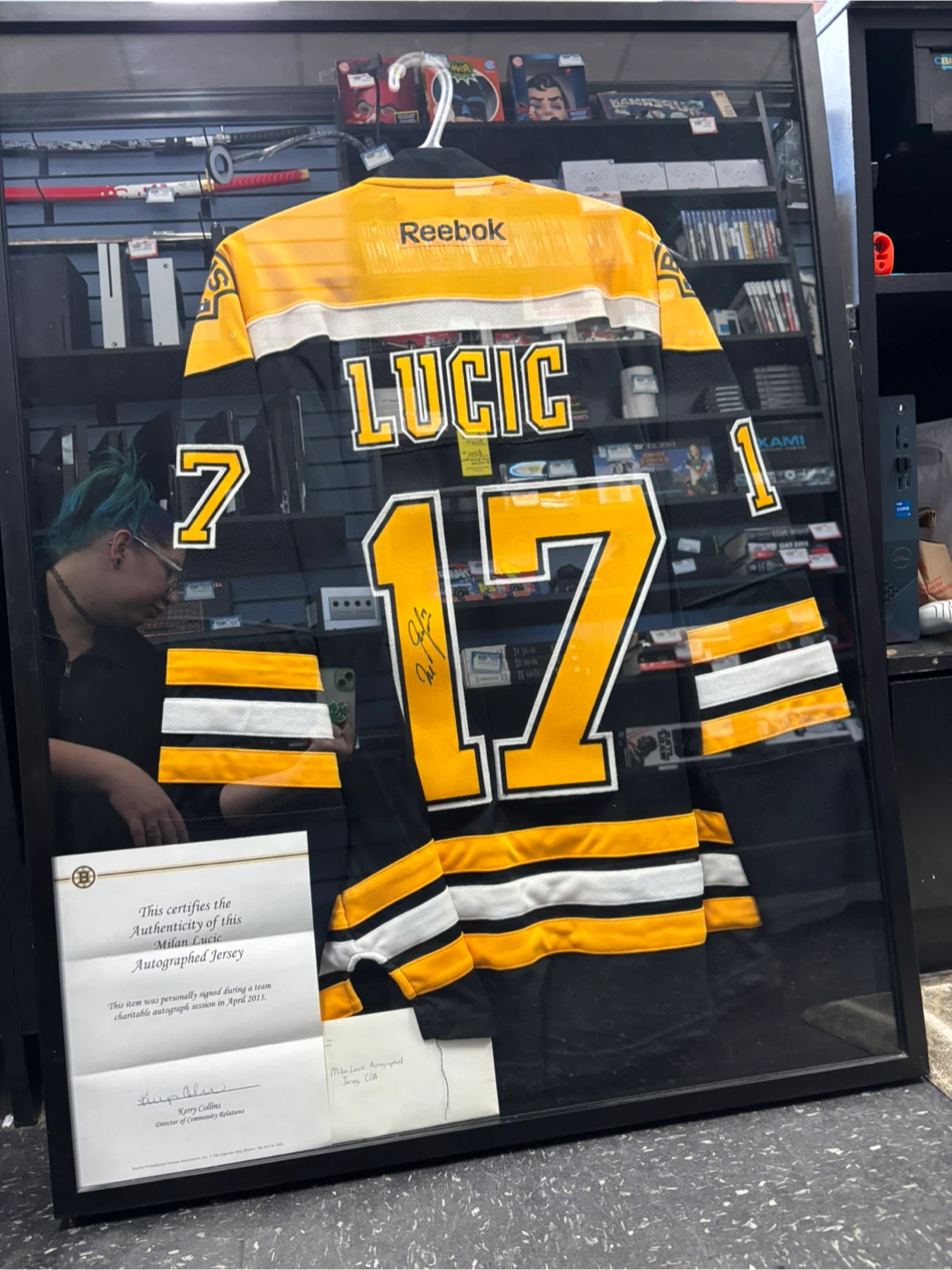 Milan Lucic Autographed Boston Bruins Jersey