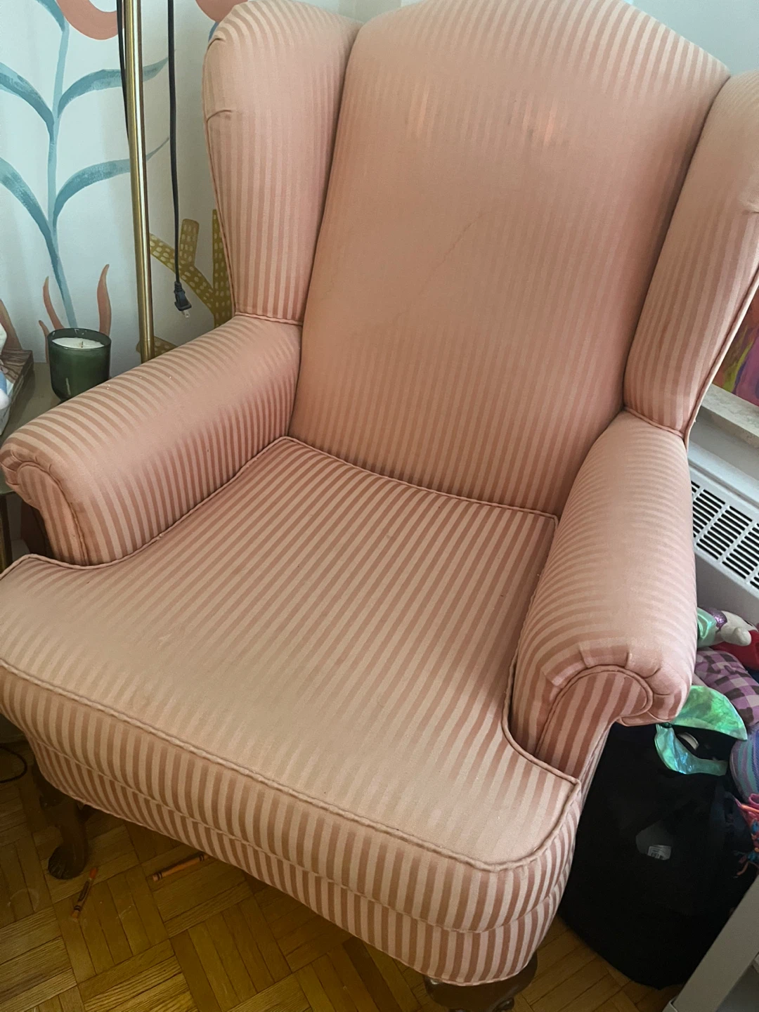 Wingback armchair
