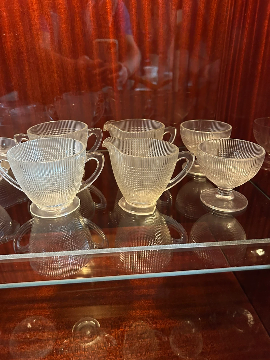 Vintage Clear Glass Dishes Set - photo 3