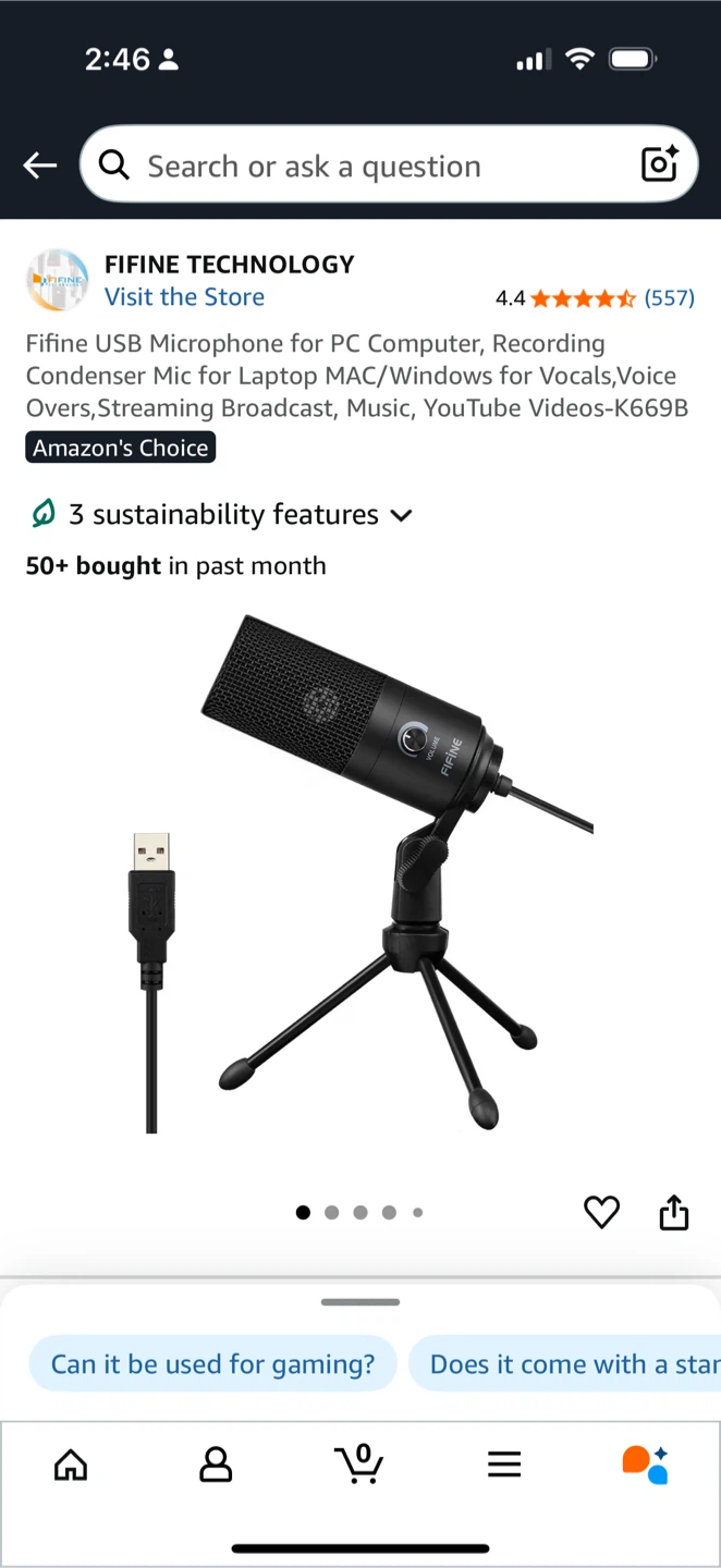 🥕Fifine USB Microphone K669B