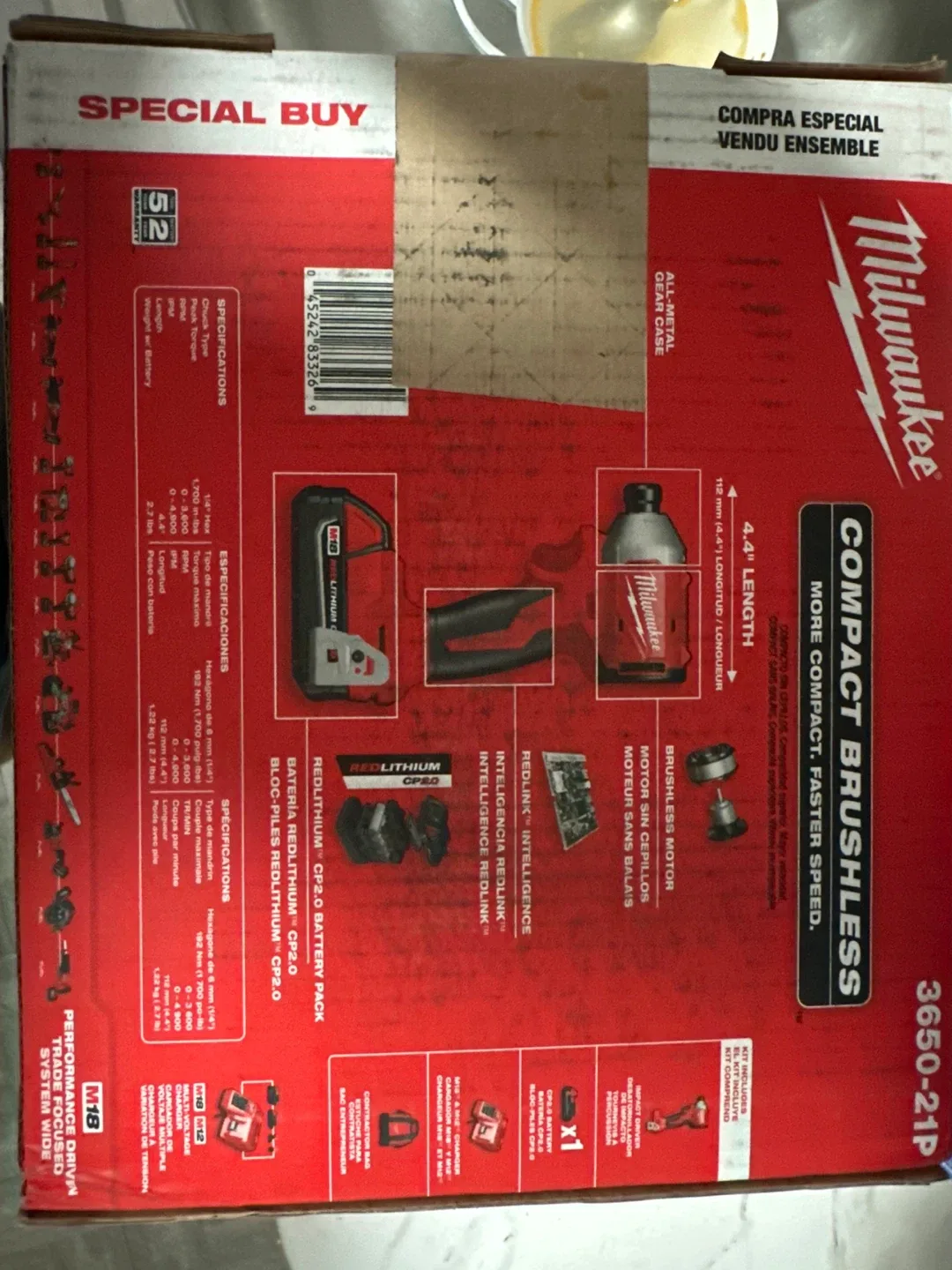 Milwaukee M18 Compact Brushless 1/4" Impact Driver Kit image indicator(3)