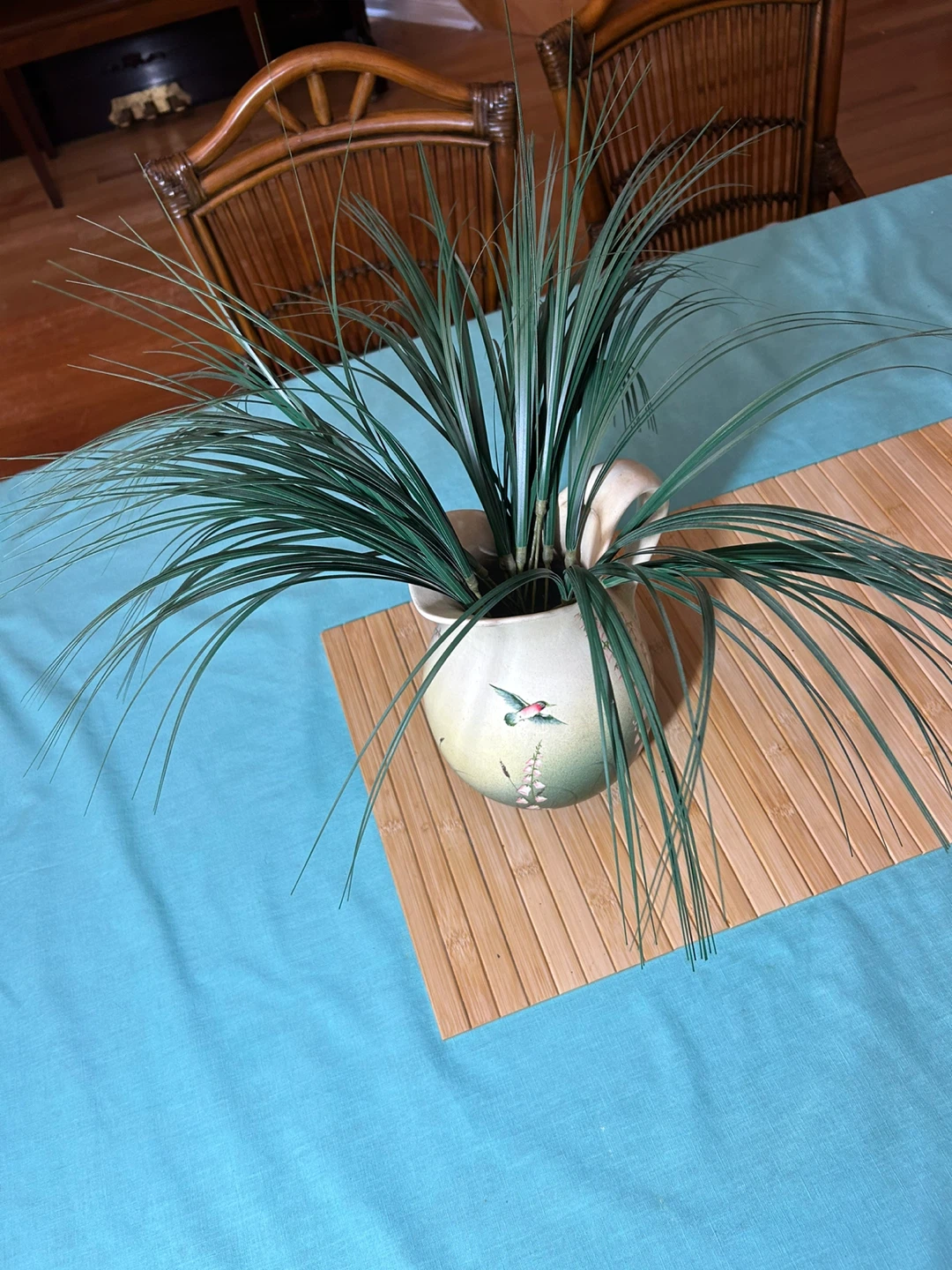 Decorative Pitcher with Artificial Grass - photo 2