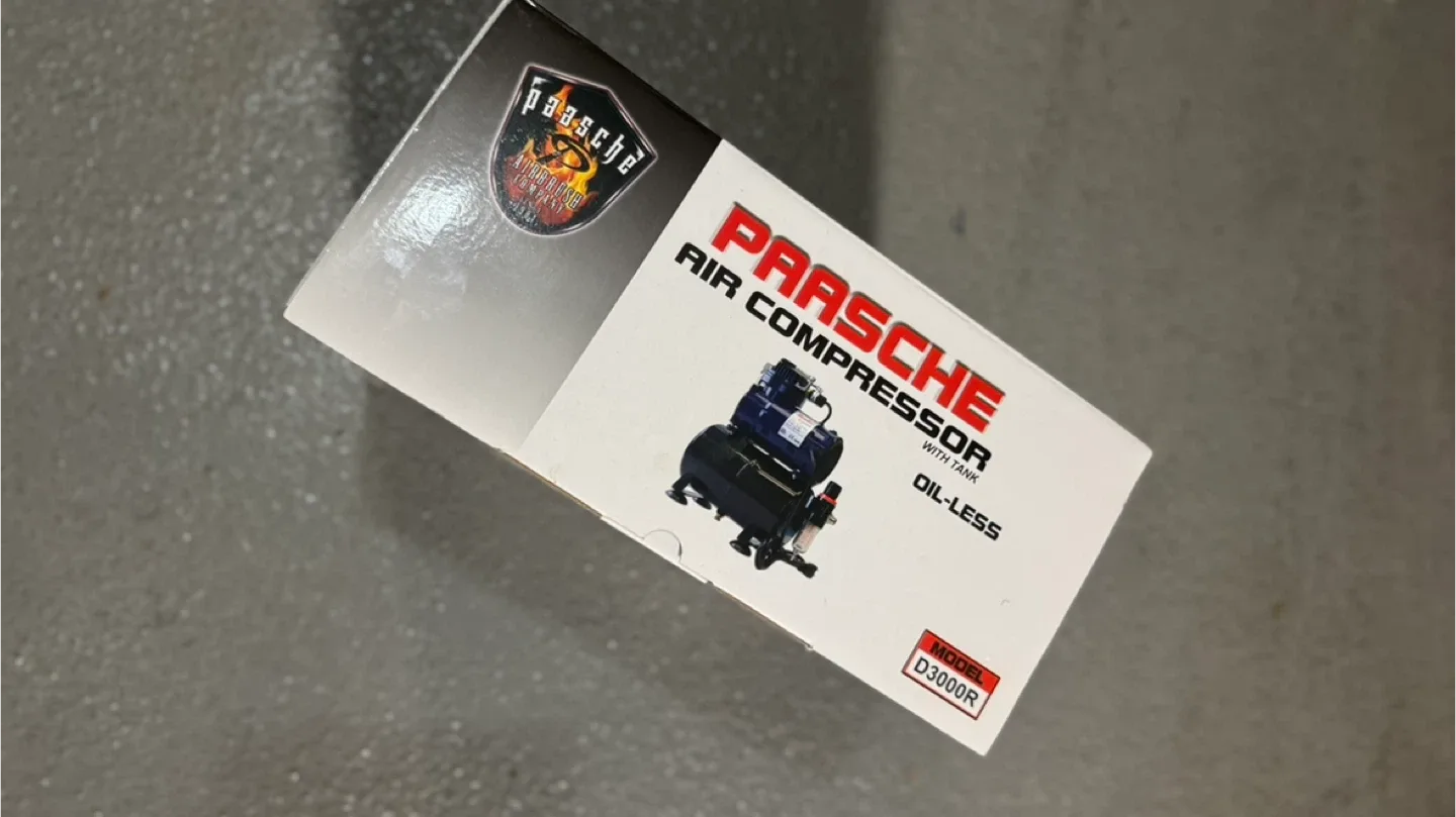 Paasche D3000R Air Compressor with Tank - New in Box! image indicator(2)