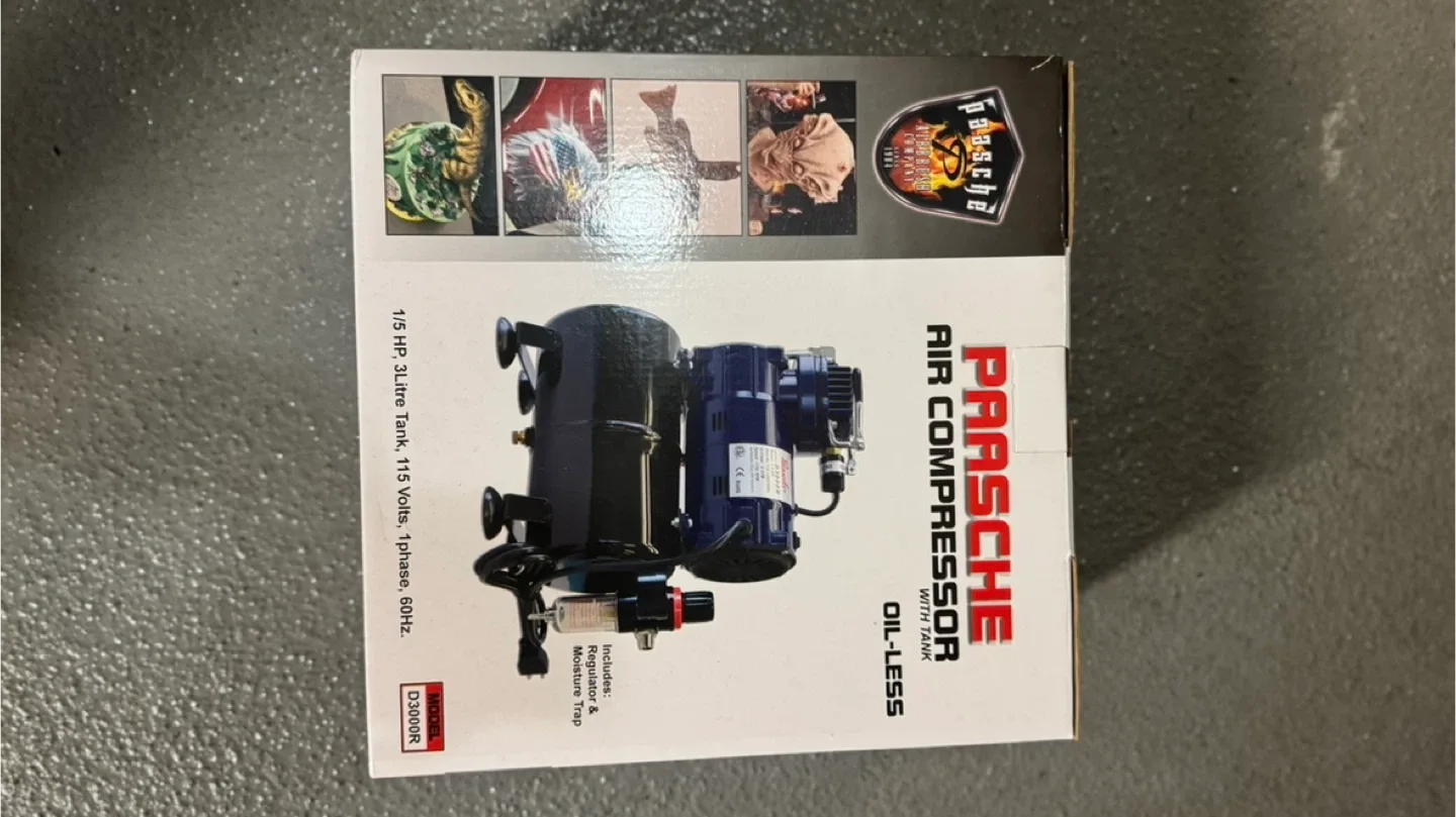 Paasche D3000R Air Compressor with Tank - New in Box! image indicator(5)