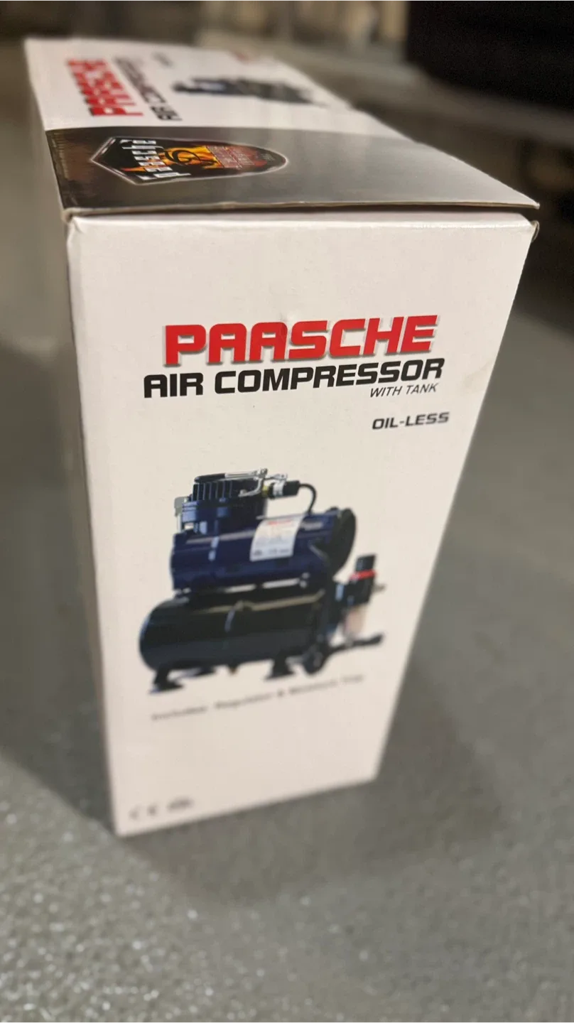 Paasche D3000R Air Compressor with Tank - New in Box! image indicator(3)