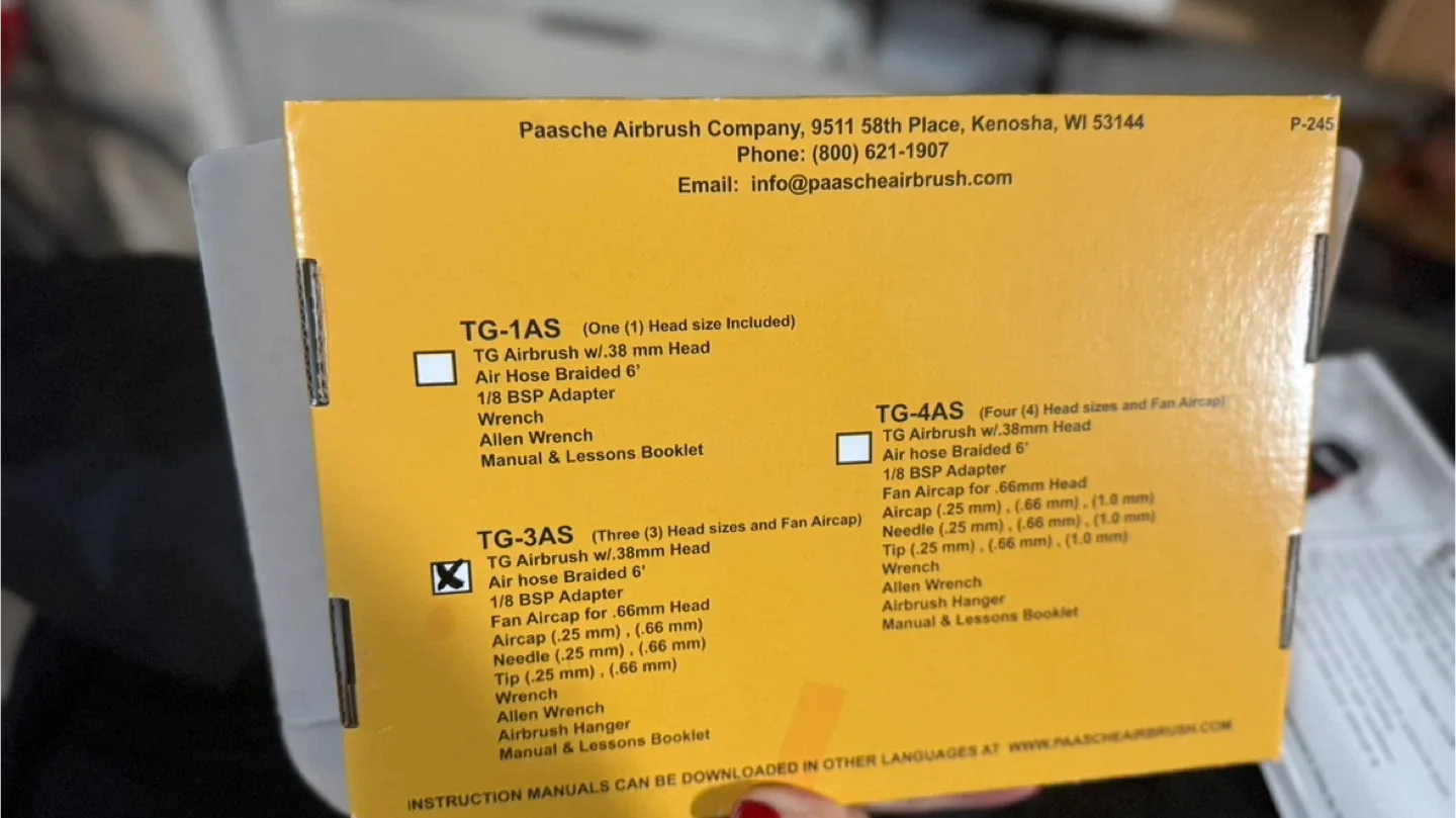 Paasche D3000R Air Compressor with Tank - New in Box! image indicator(8)