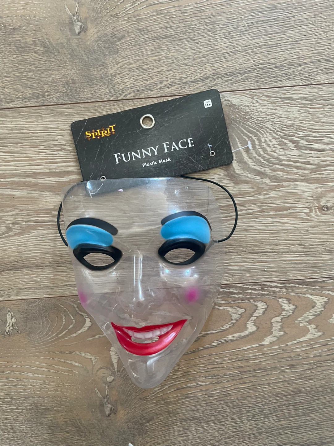🥕Spirit Halloween Funny Face Plastic Mask, 14+