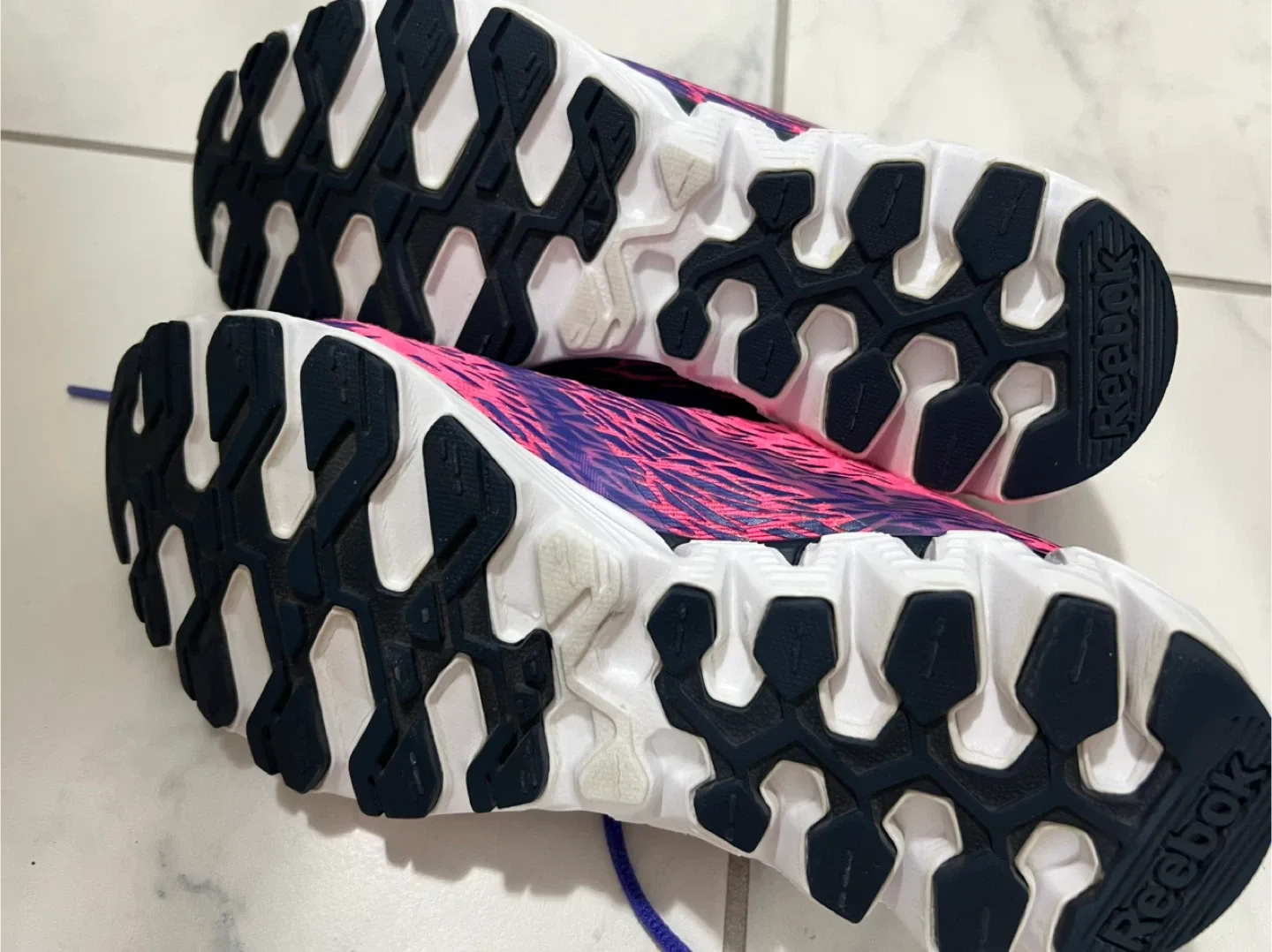 Reebok Pink & Purple Running Shoes - Size 5 image indicator(6)