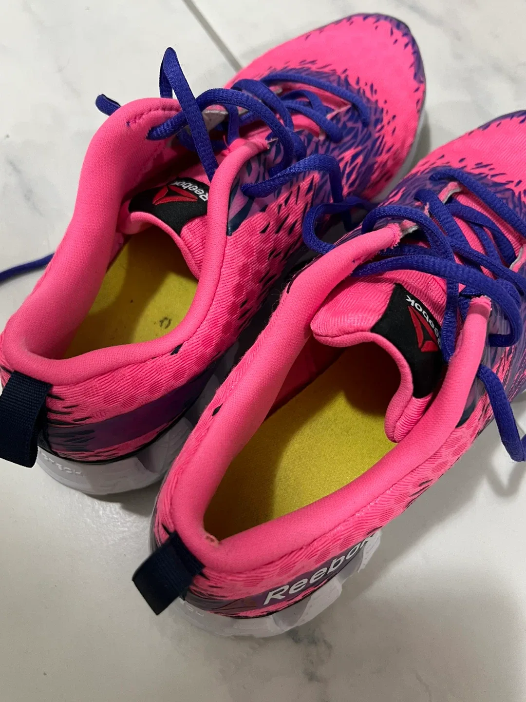 Reebok Pink & Purple Running Shoes - Size 5 image indicator(4)