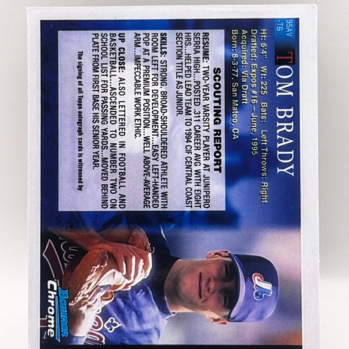 Tom Brady 1999 Bowman Chrome Autographed Rookie Card image indicator(6)