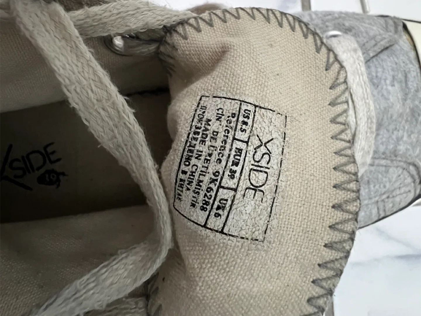 Xside Grey High Top Sneakers - Size 39 image indicator(6)