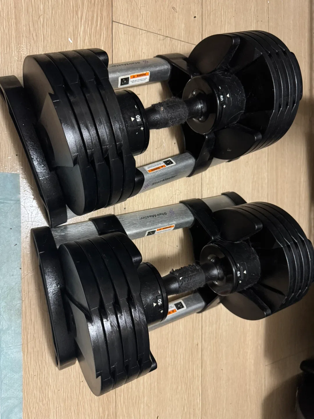 StairMaster 50lb Adjustable Dumbbells - Pair thumbnail