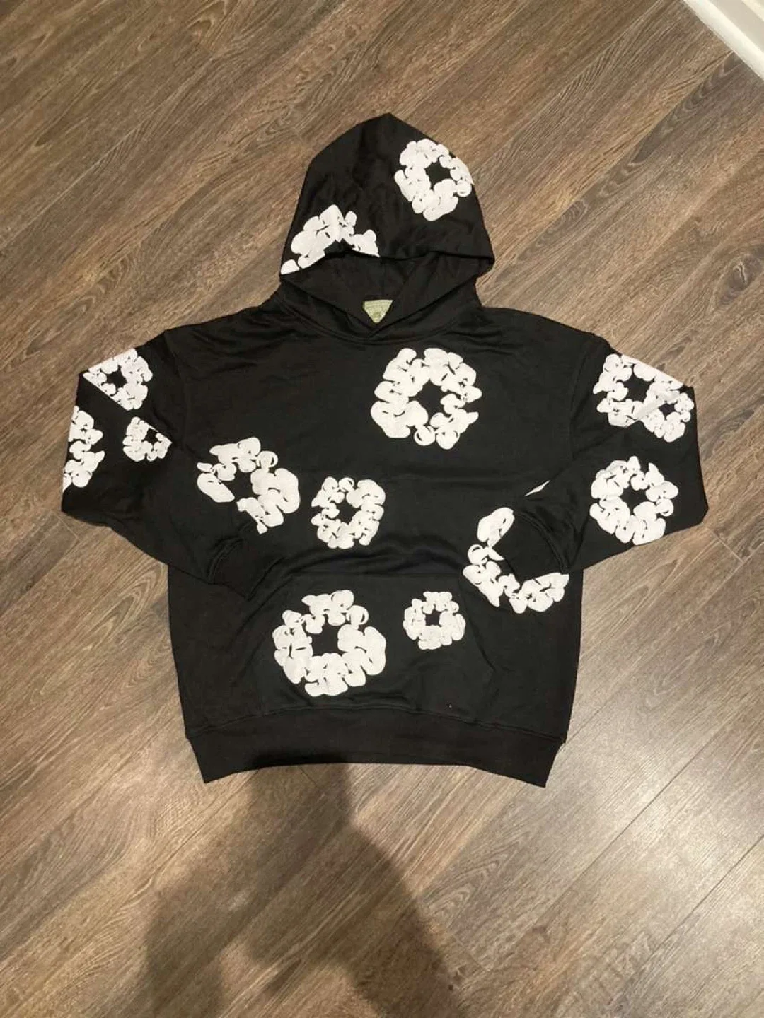 Black Denim Tear Hoodie,medium man,brand new,100%cotten image indicator(2)