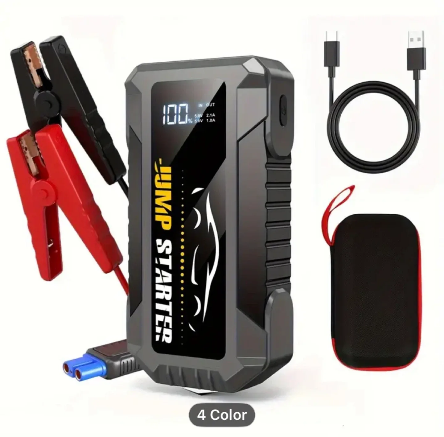 Car Jump Starter, 7000A Peak Car Battery Charger image indicator(7)