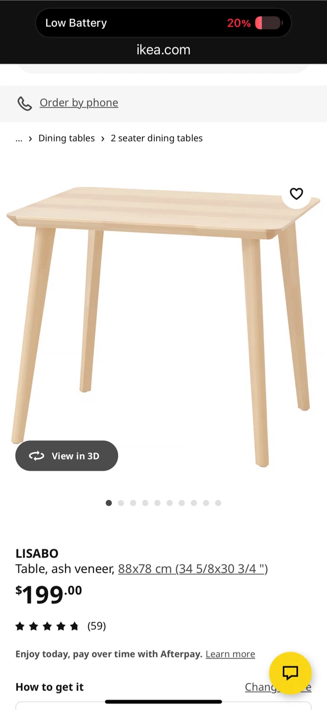 IKEA KRYLBO 2 Chair, Tonerud Dark Beige & LISABO Table - photo 2