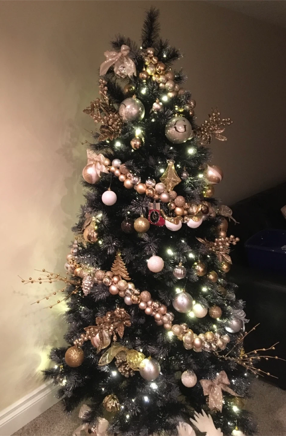 Black Christmas Tree with Lights - photo 2