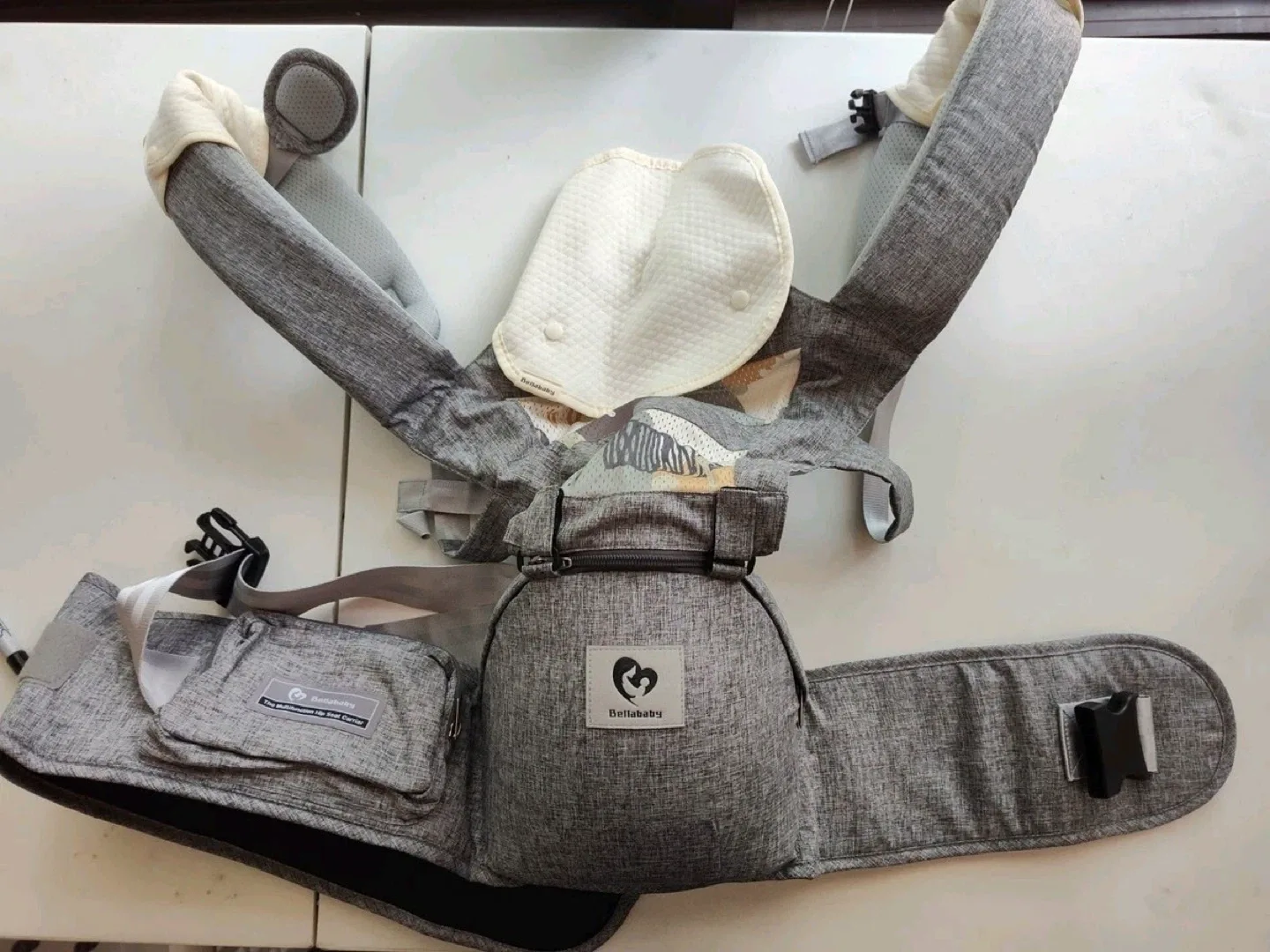 Bellababy Baby Carrier - Grey