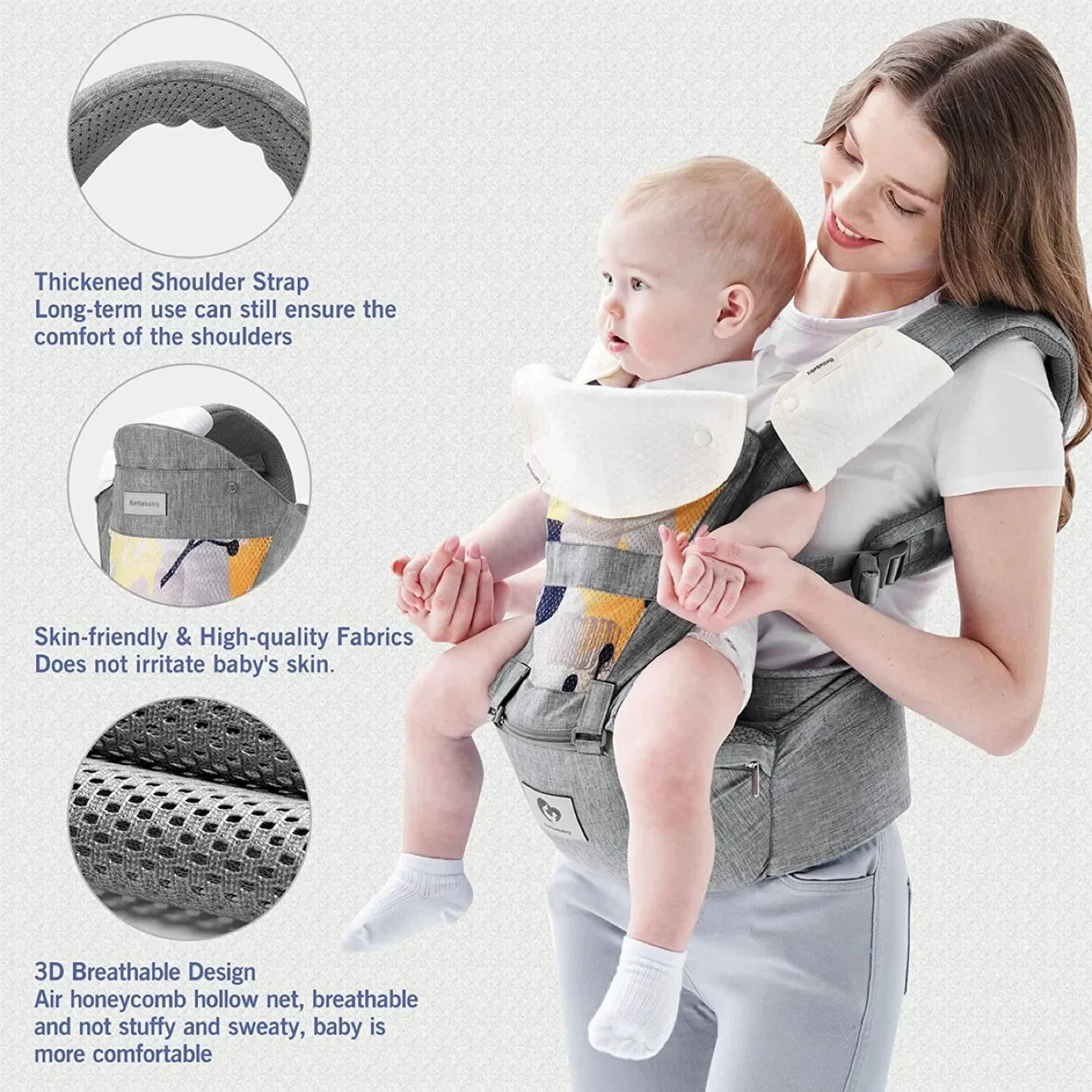 Bellababy Baby Carrier - Grey image indicator(2)