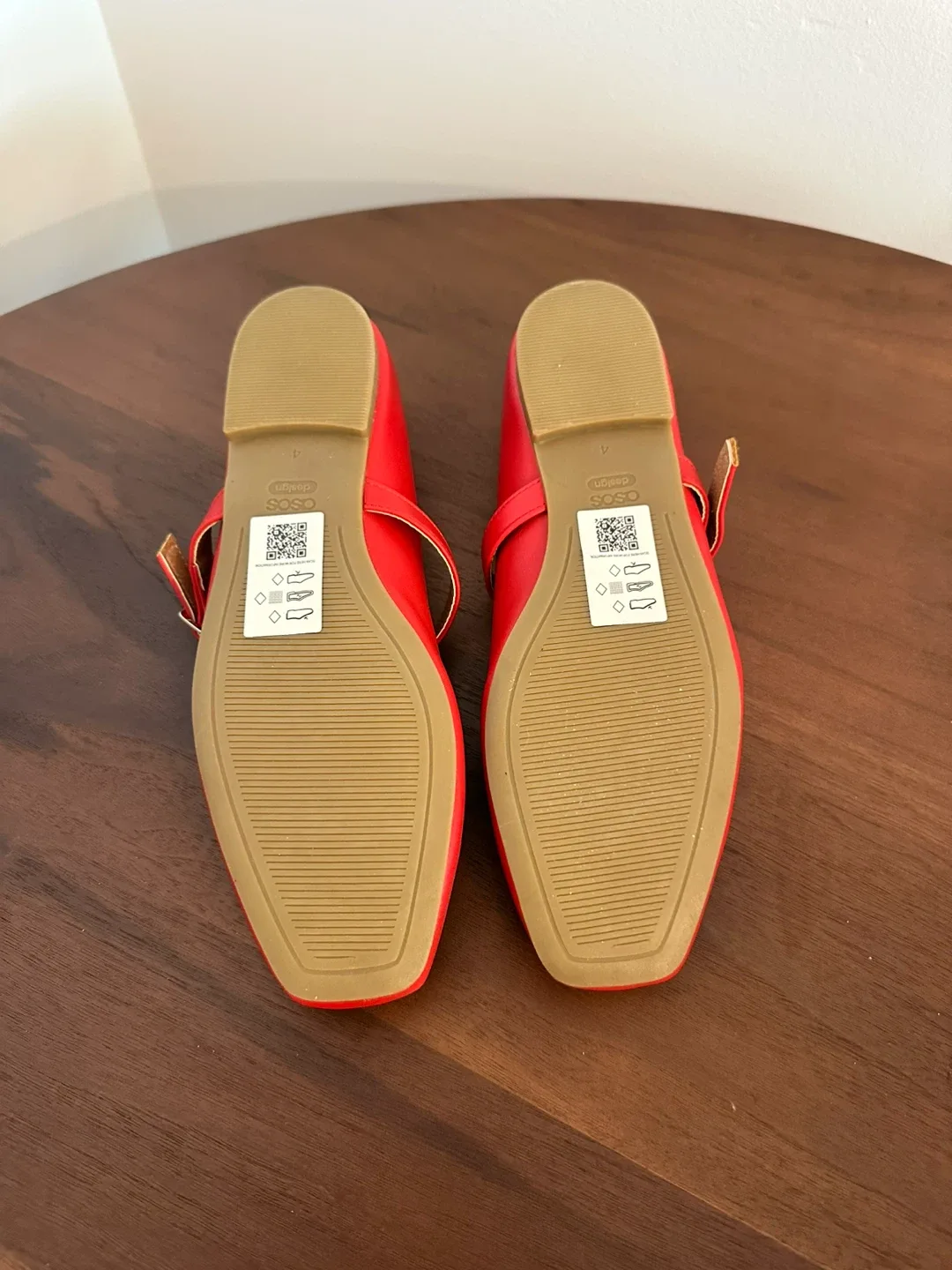 ASOS Red Square Toe Ballet Flats - Size 6 image indicator(3)