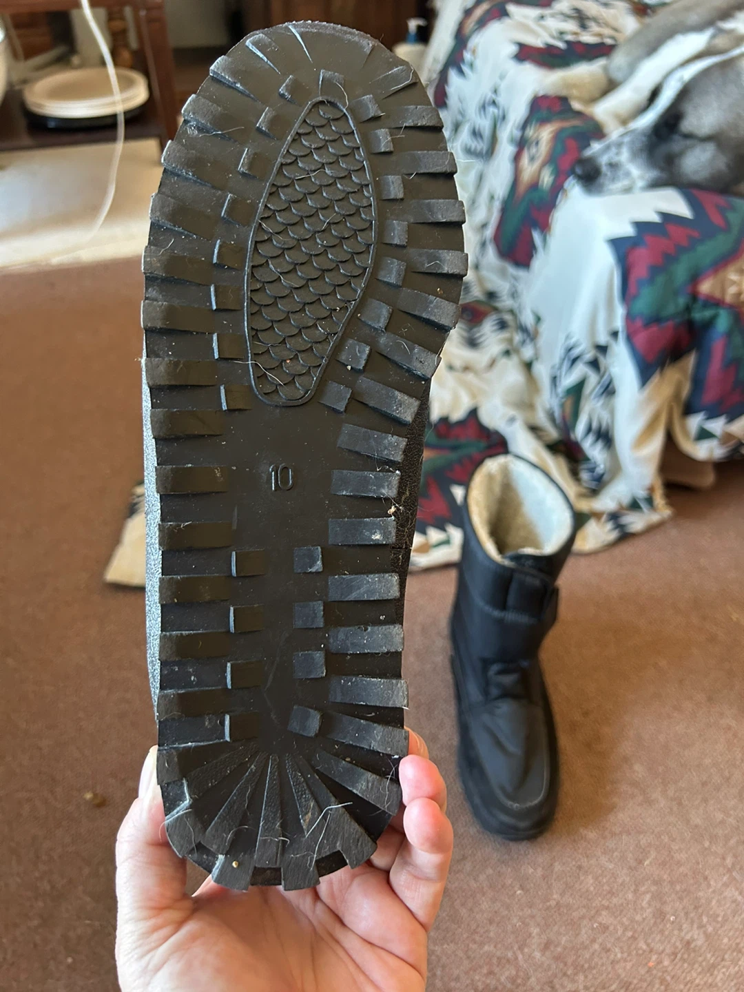 Black Winter Boots - Size 10 - photo 2