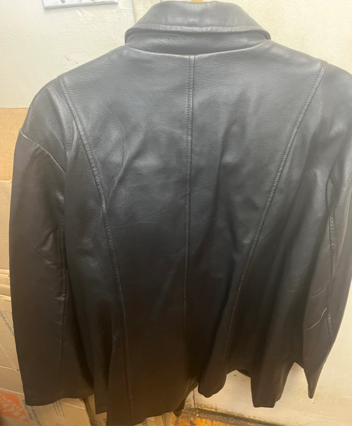 Dialogue Black Leather Jacket - photo 3