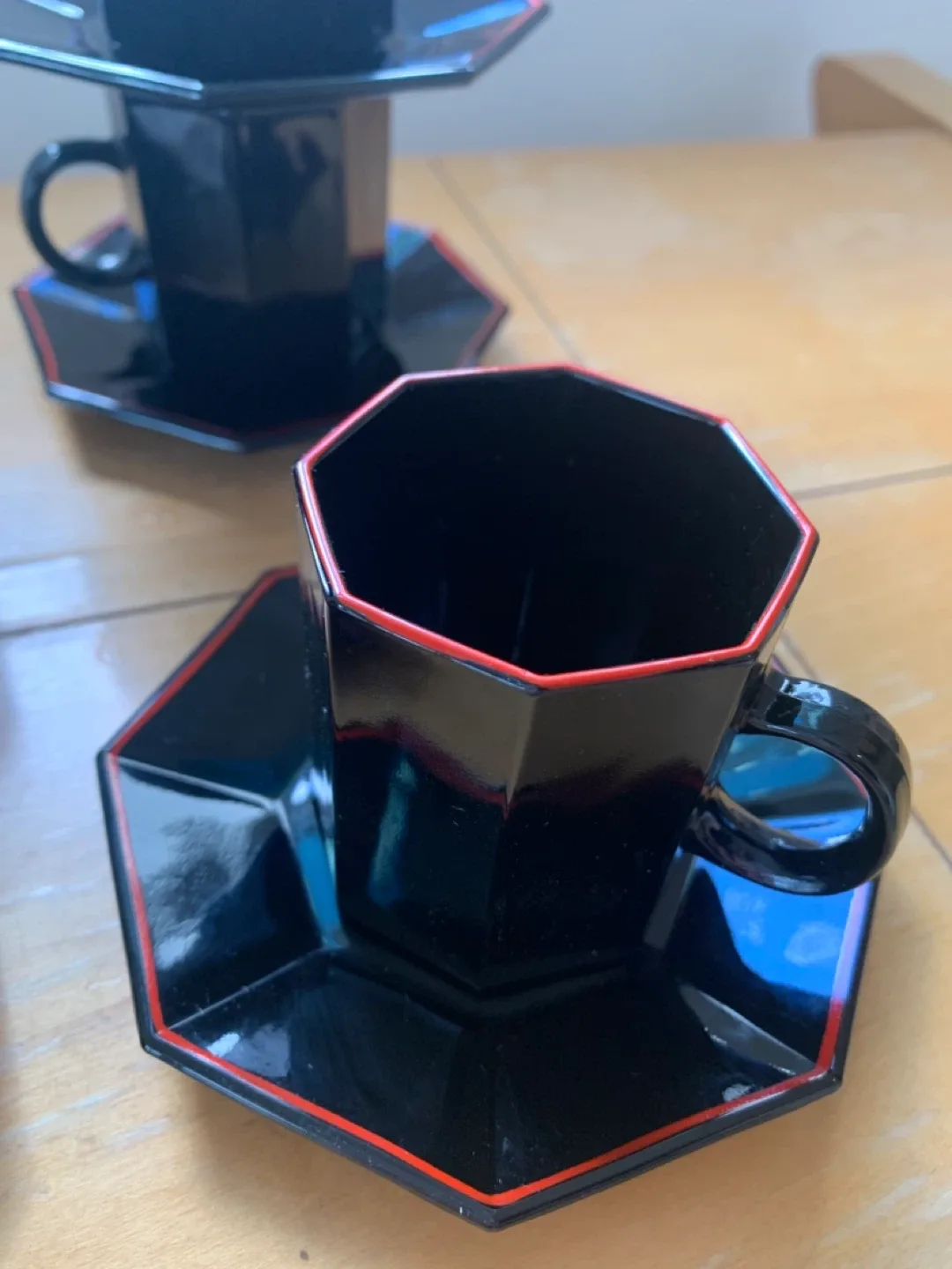 🕸️🖤Vintage Arcoroc Cup and Saucer Set image indicator(4)