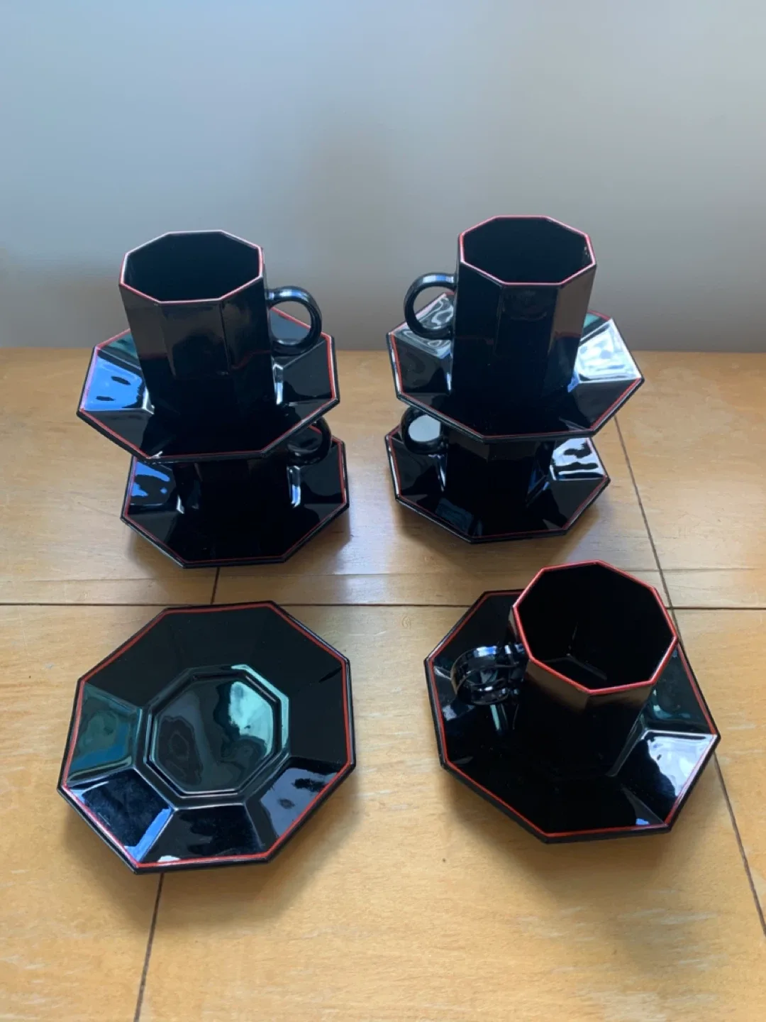 🕸️🖤Vintage Arcoroc Cup and Saucer Set image indicator(3)