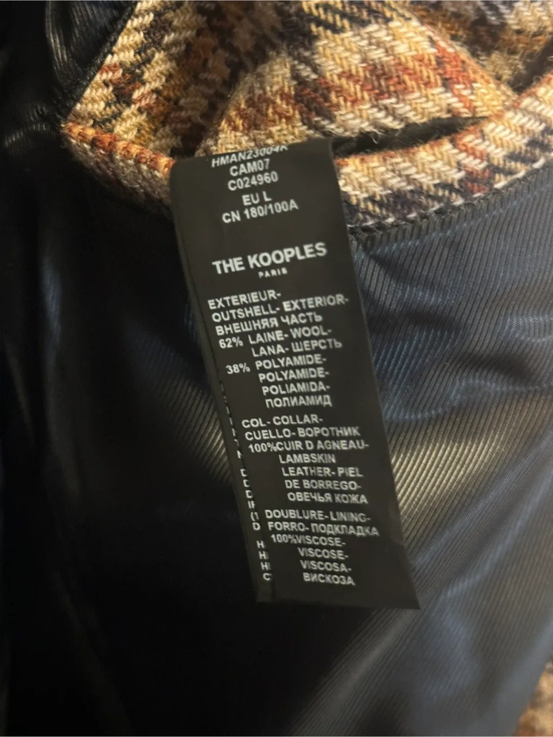 The Kooples Unisex Wool Blend Coat - Size L image indicator(5)