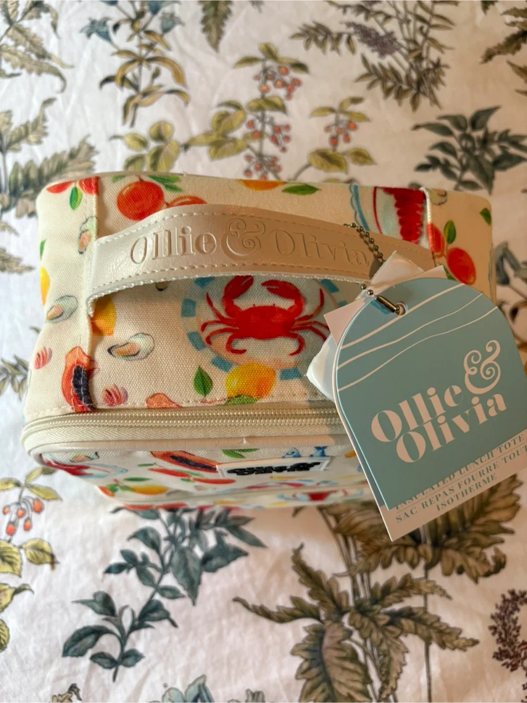 BNWT🍋🦞 Ollie & Olivia ~ Insulated Cooler Lunch Tote Bag image indicator(2)