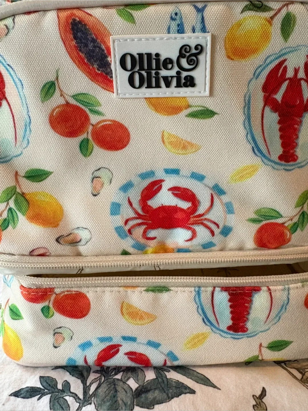BNWT🍋🦞 Ollie & Olivia ~ Insulated Cooler Lunch Tote Bag image indicator(5)