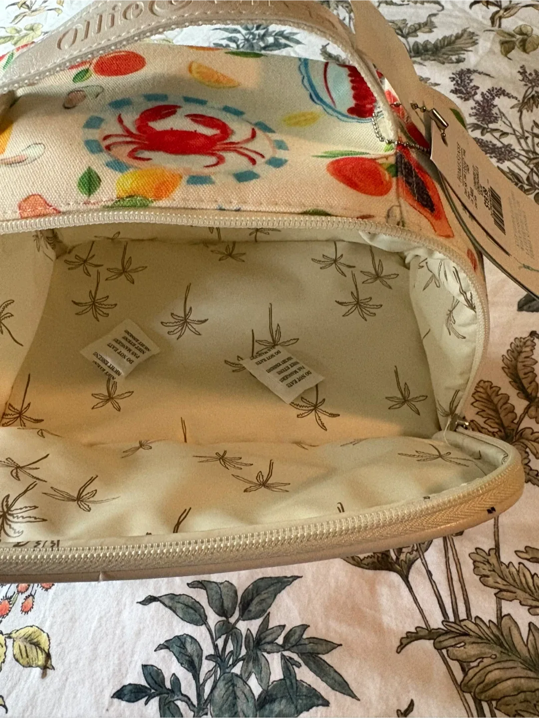 BNWT🍋🦞 Ollie & Olivia ~ Insulated Cooler Lunch Tote Bag image indicator(8)