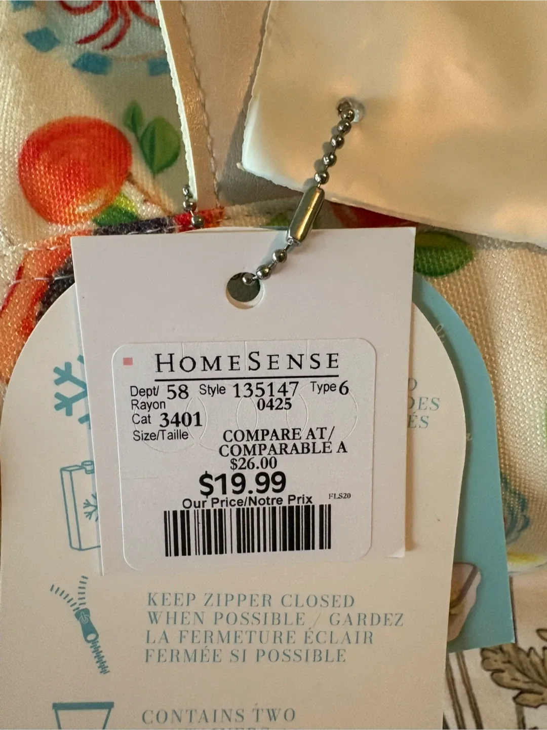 BNWT🍋🦞 Ollie & Olivia ~ Insulated Cooler Lunch Tote Bag image indicator(9)