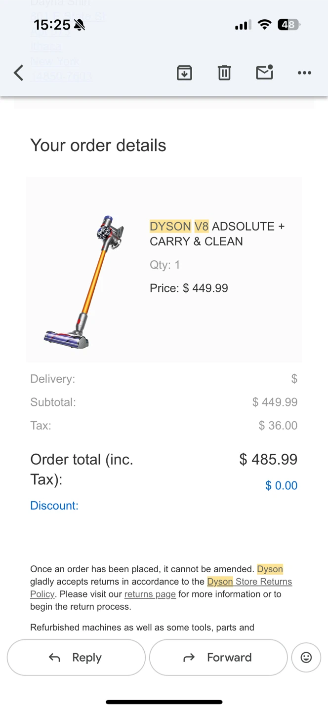 Dyson V8 Absolute Cordless Vacuum - photo 2