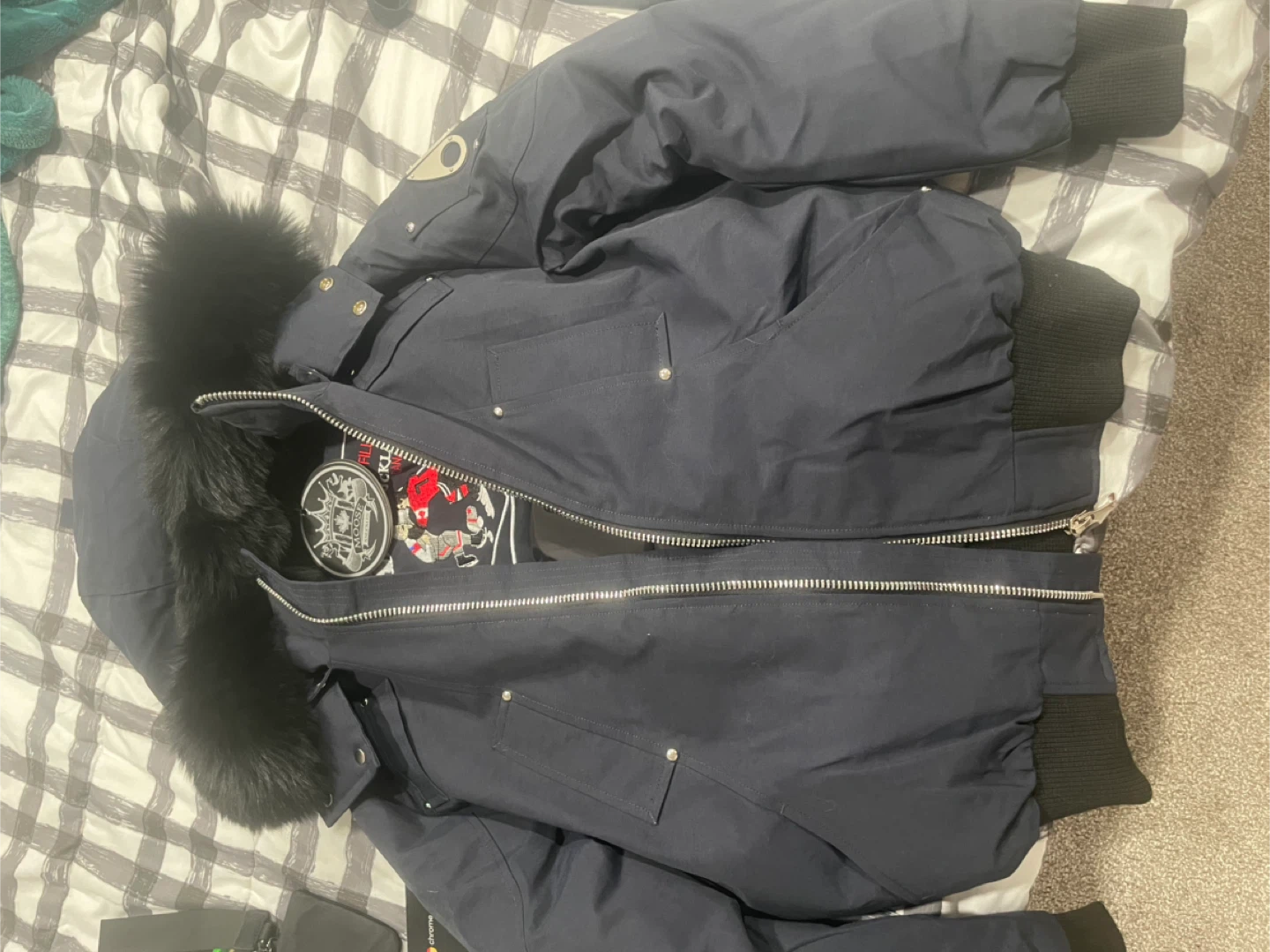 Moose Knuckles Down Filled Jacket - Size Small