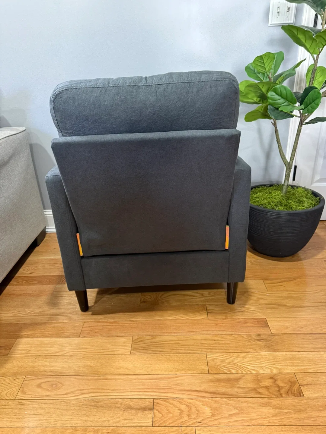 Dark Grey Accent Chair - Like New! image indicator(6)