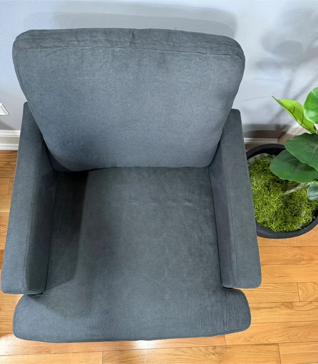 Dark Grey Accent Chair - Like New! image indicator(7)