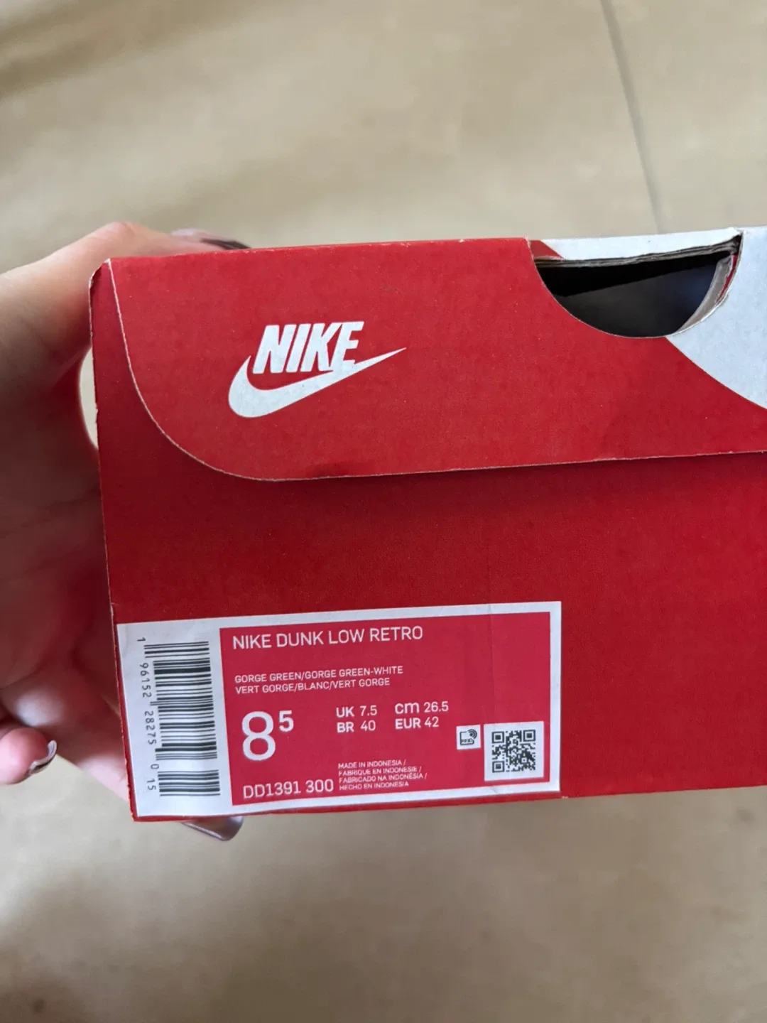 Nike Dunk Low Retro Gorge Green Size 8.5 US - New image indicator(4)