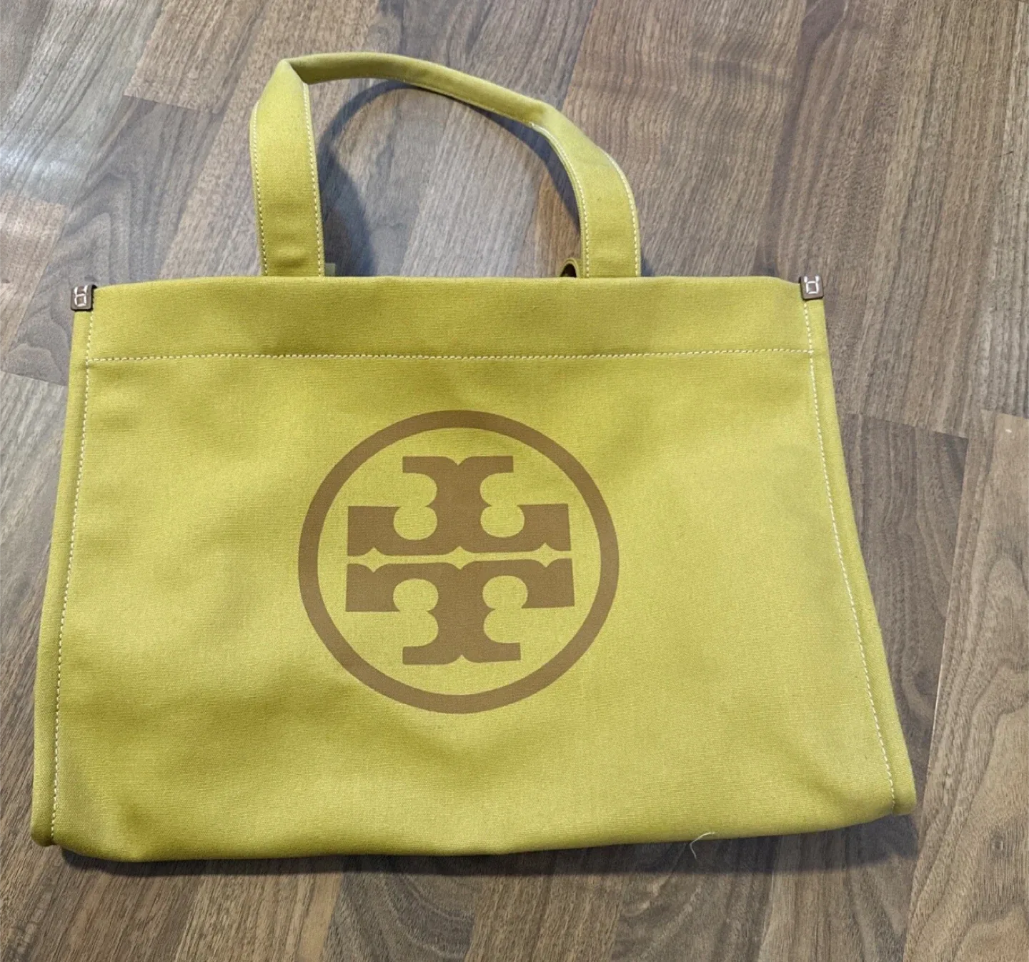 Tory Burch Yellow Canvas Tote Bag image indicator(4)