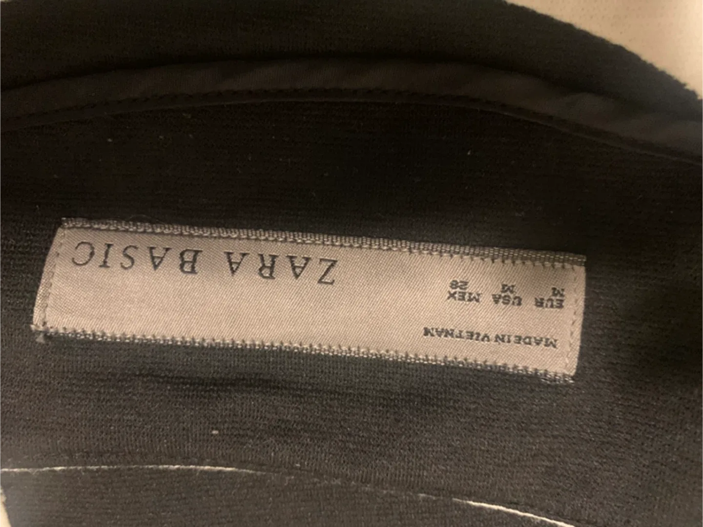 Zara Basic Black & White Skirt Suit - Size L image indicator(6)