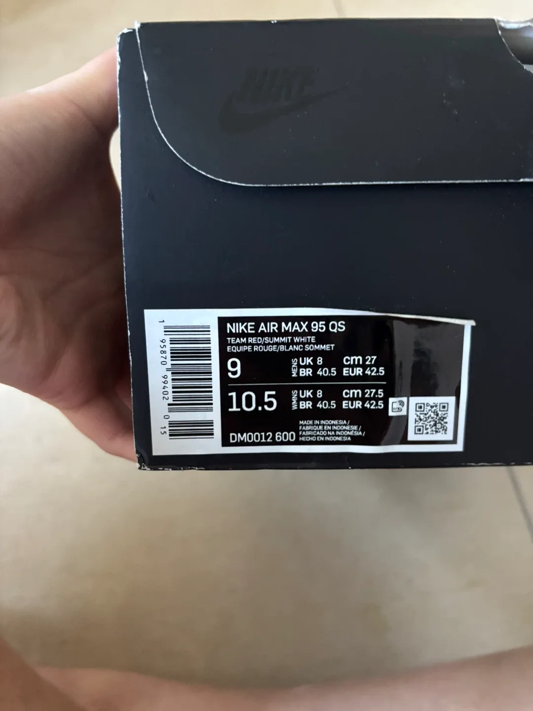 Nike Air Max 95 QS, US 9 image indicator(4)