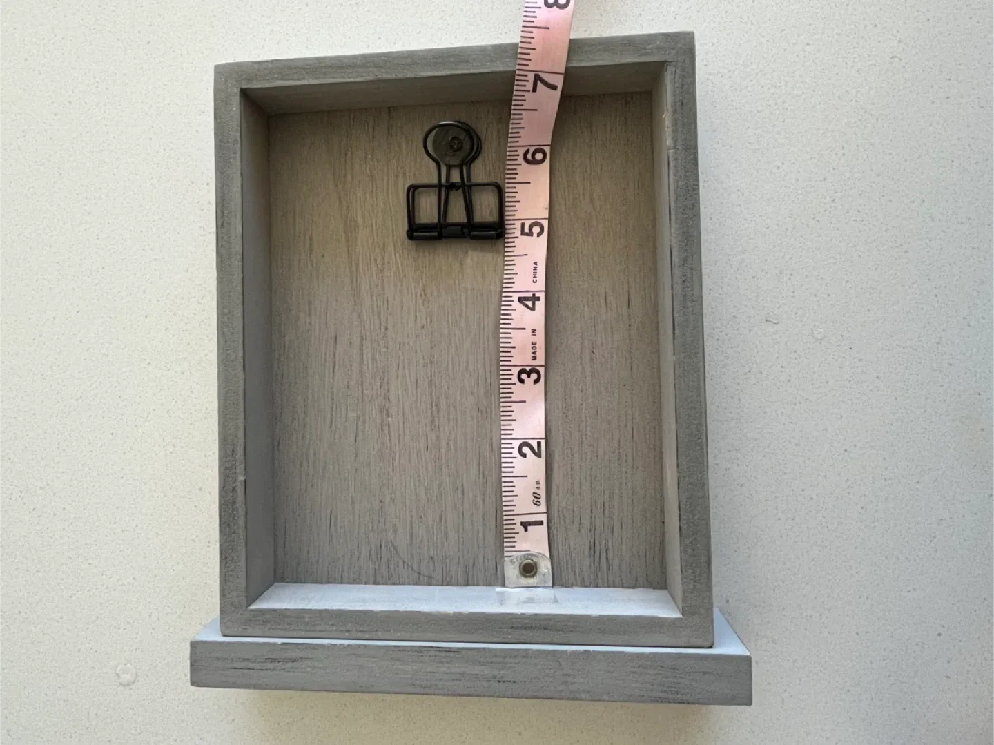 Gray Wood Shadow Box Shelf - 7 inches image indicator(5)