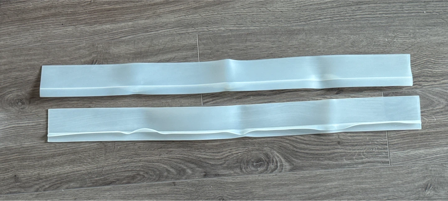 25” New Stove Counter Gap Covers TRANSPARENT (Set of 2)