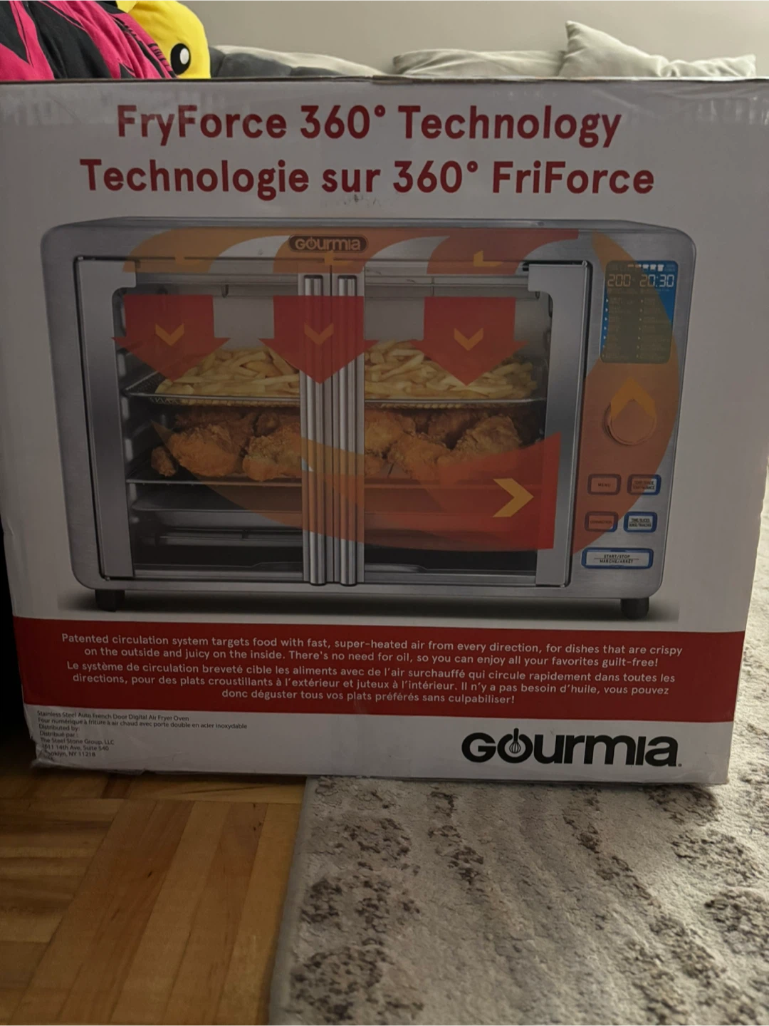 New Gourmia Stainless Steel Digital Air Fryer Oven - photo 4